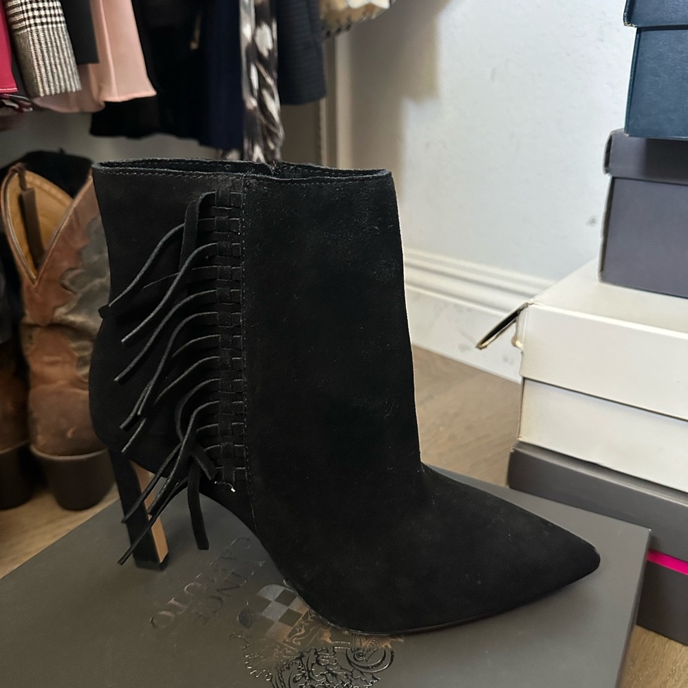 Sexy black cowboy bootie (Brand New)